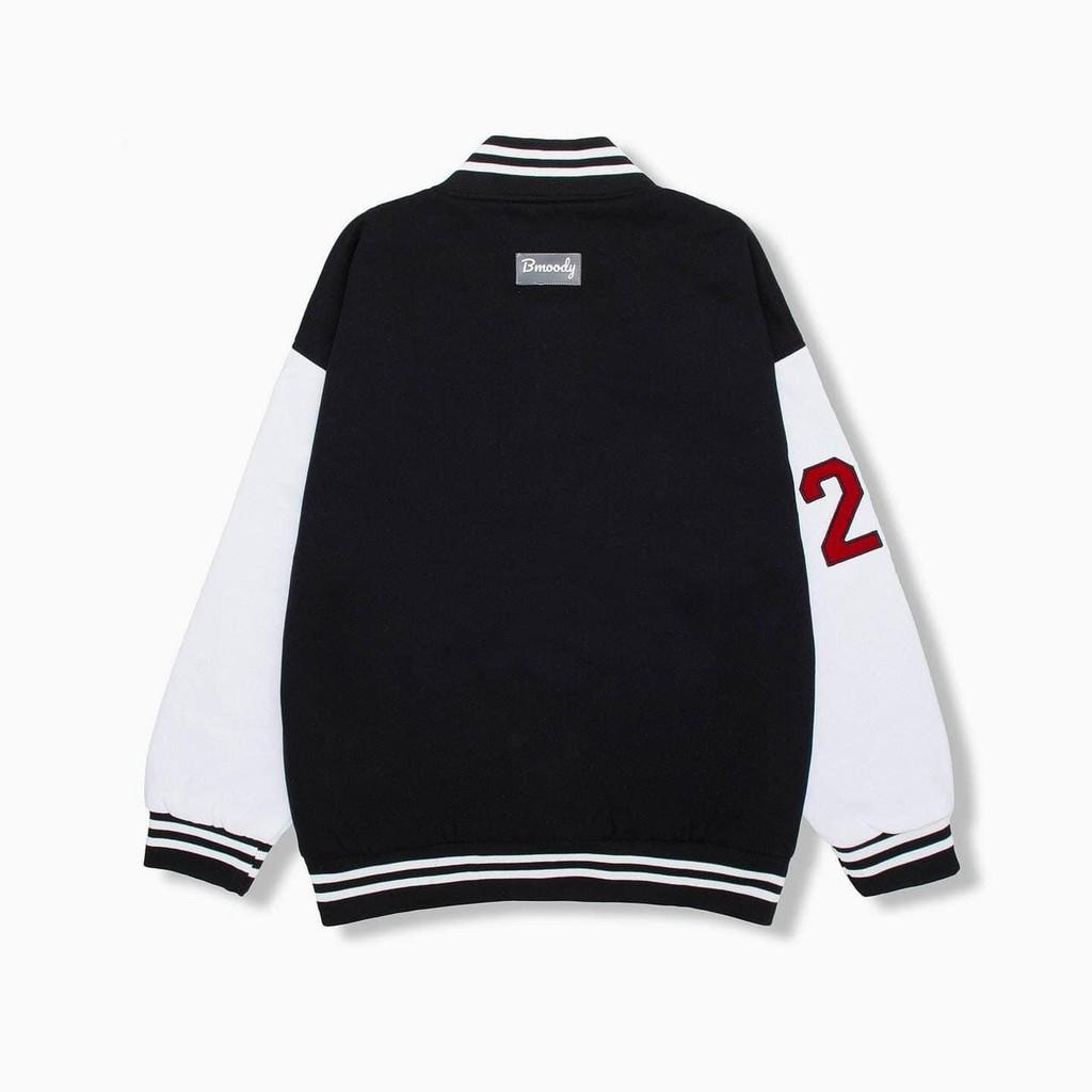 Áo Khoác Bomber Jacket Bmoody Form Rộng Unisex Nam Nữ Ulzzang KUN