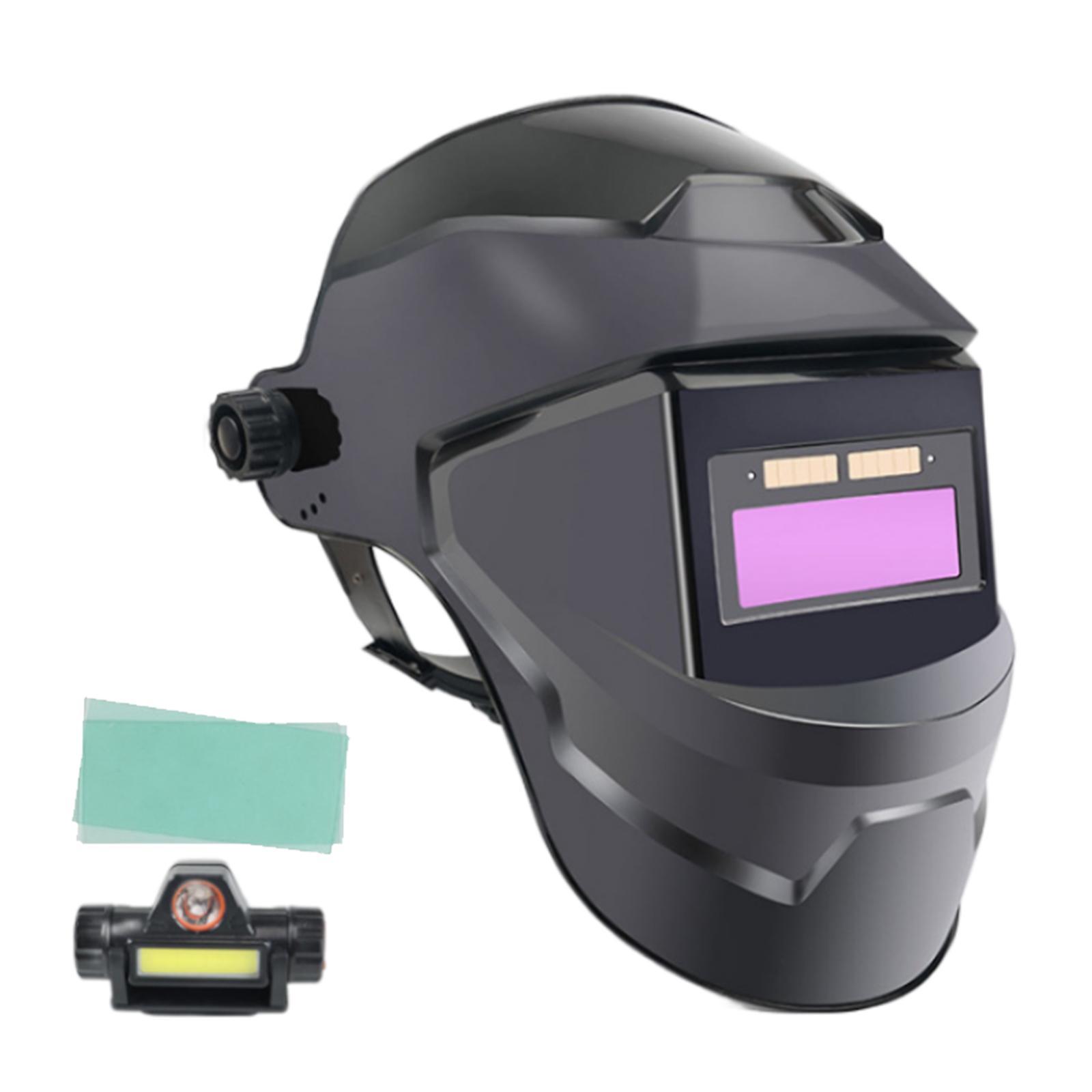Solar Powered Welding  Large View True Color Welder Welding Face Cover