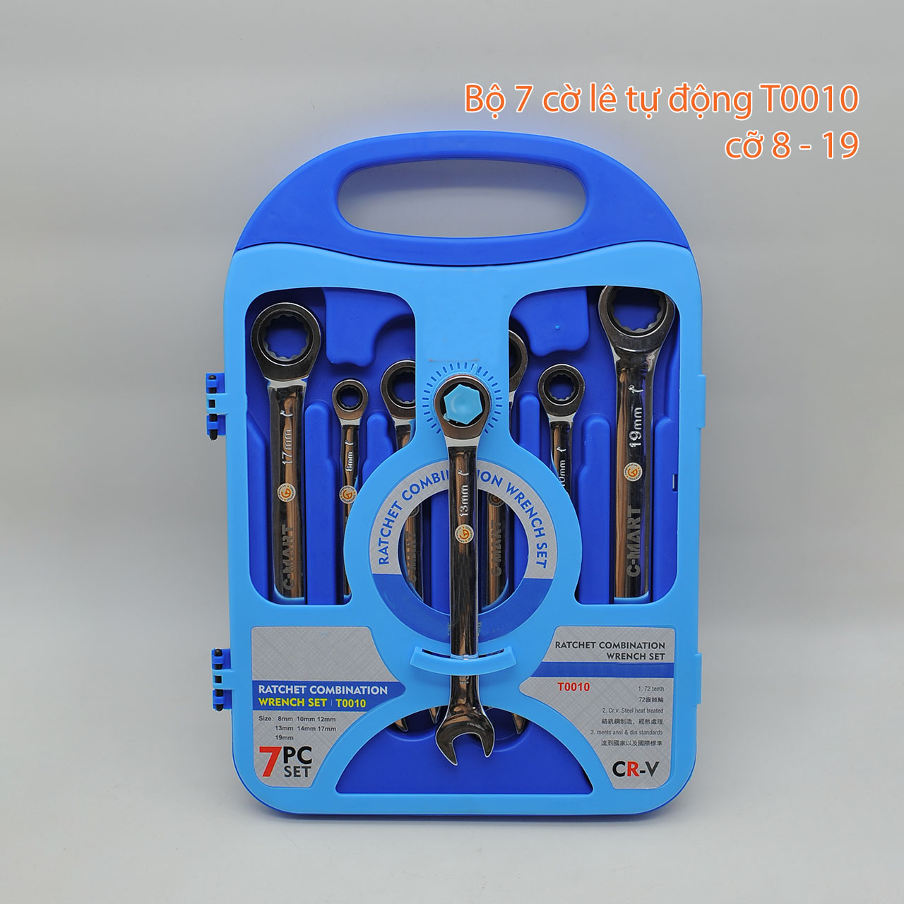 Bộ 7 cờ lê tự động cỡ 8 -19 T0010 GOODTOOL