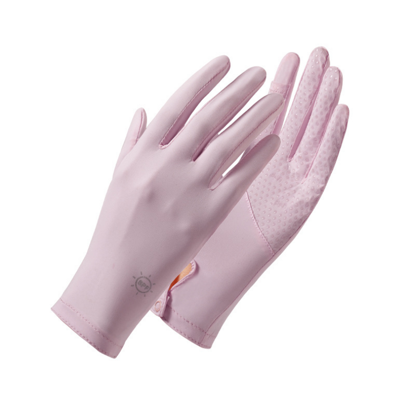 Chống trượt chống tia UV Găng tay chống nắng Găng tay lái xe chống tia UV Màn hình cảm ứng Câu cá Đi xe đạp Mỏng Phong cách Găng tay chống nắng Color: Lavender