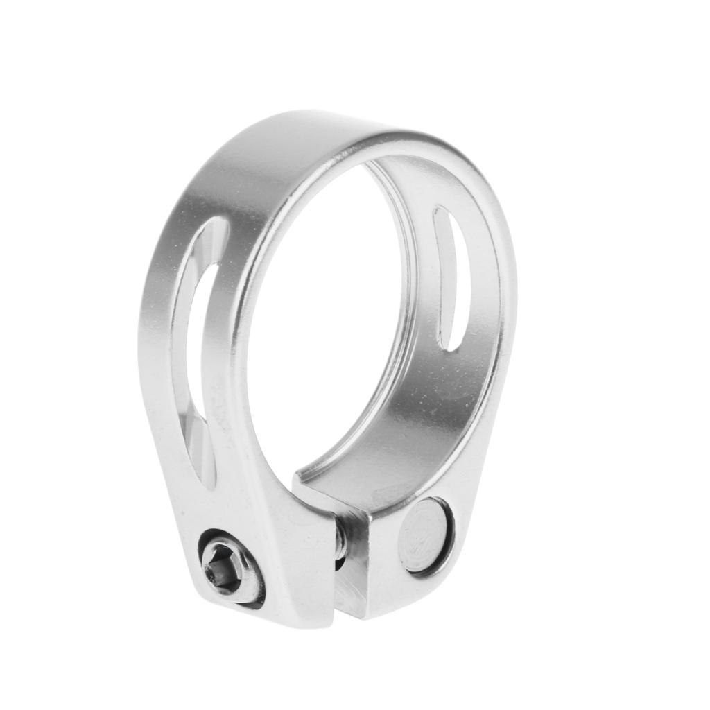 Set 2 34.9mm 31.8mm MTB Bike Cycling Saddle Seat Post Clamp Alloy