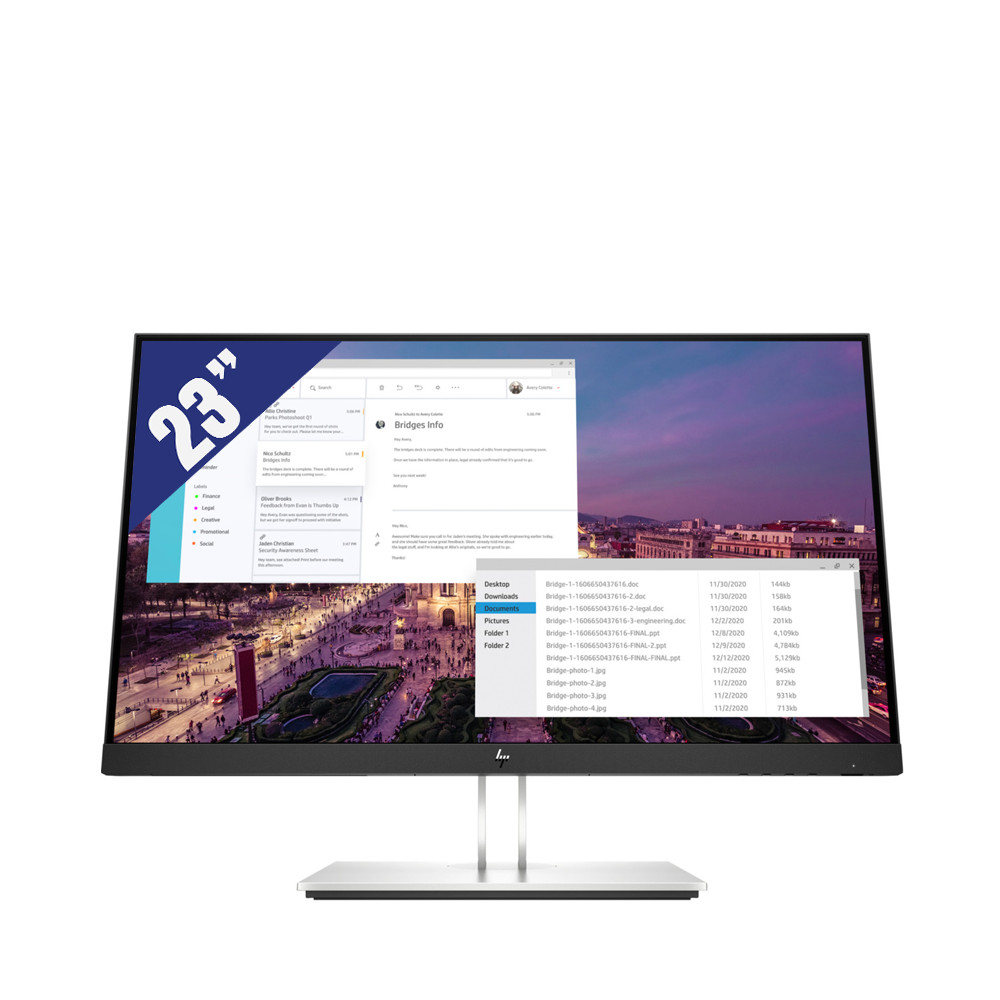 Màn hình LCD HP 23&quot; E23 G4 (9VF96AA) (1920 x 1080/IPS/60Hz/5 ms) - Hàng chính hãng