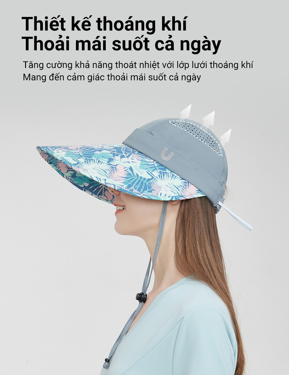 Nón Rộng Vành Chống Nắng Unisex UV100 MF23315