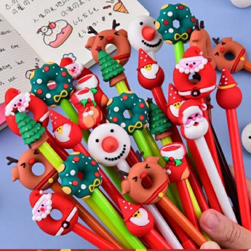 Combo 100 bút noel( mực tím).Quà tặng ý nghĩa họ bé