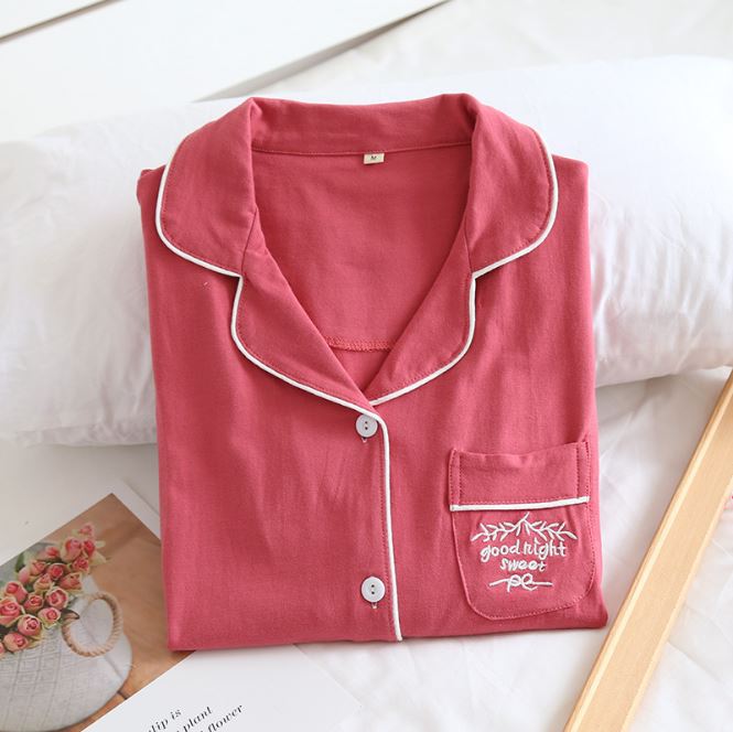 Đồ Bộ Pyjama Bầu Và Sau Sinh Cho Con Bú Azuno Az26221 Chất Liệu Cotton Mặc Mùa Hè Rất Mát