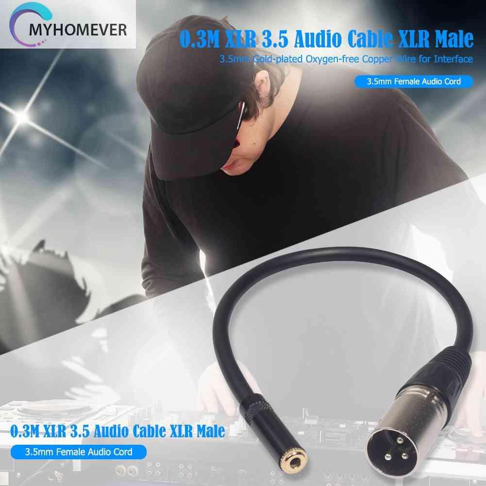 Cáp ChuyểN ĐổI Âm Thanh 0.3m XLR 3.5 XLR Sang 3.5mm