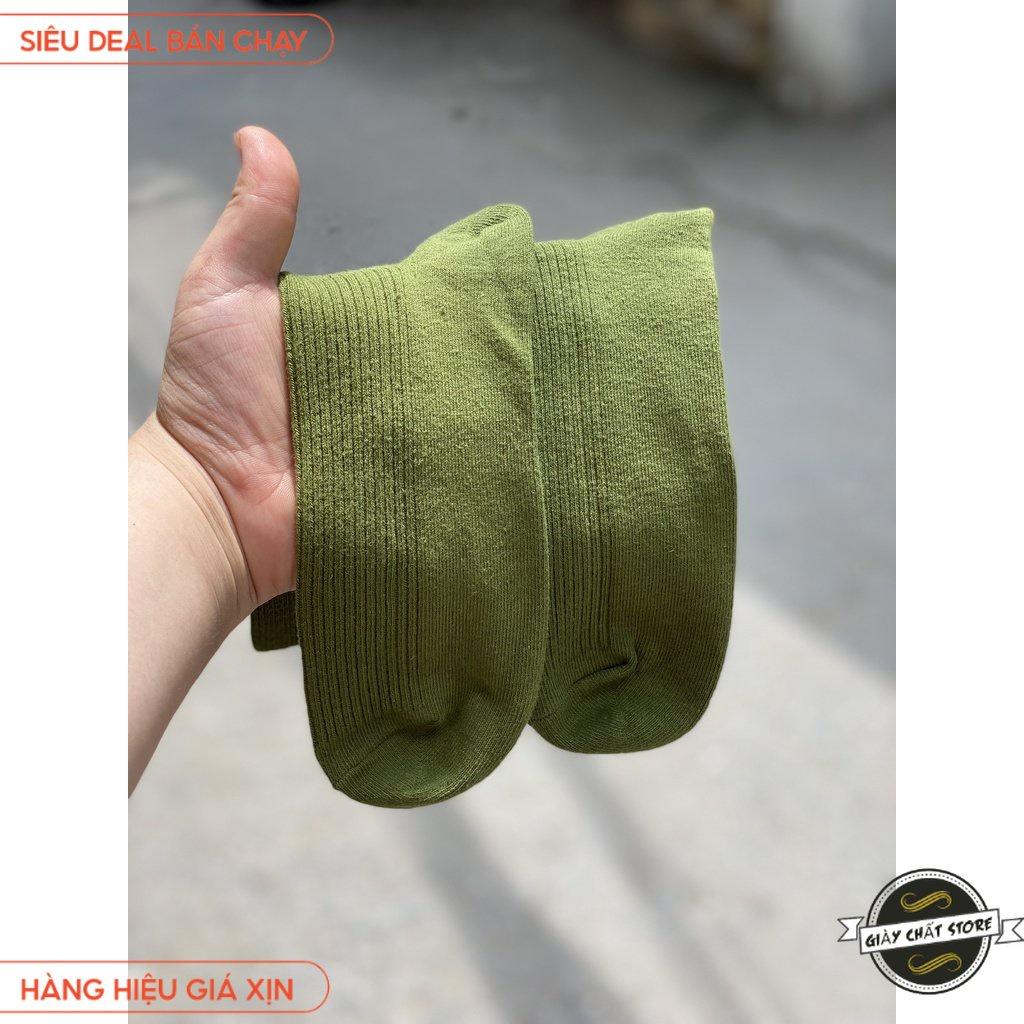 Tất nam cổ trung màu xanh xuất khẩu chất liệu thun mát cực kì đẹp thanh lý giá rẻ