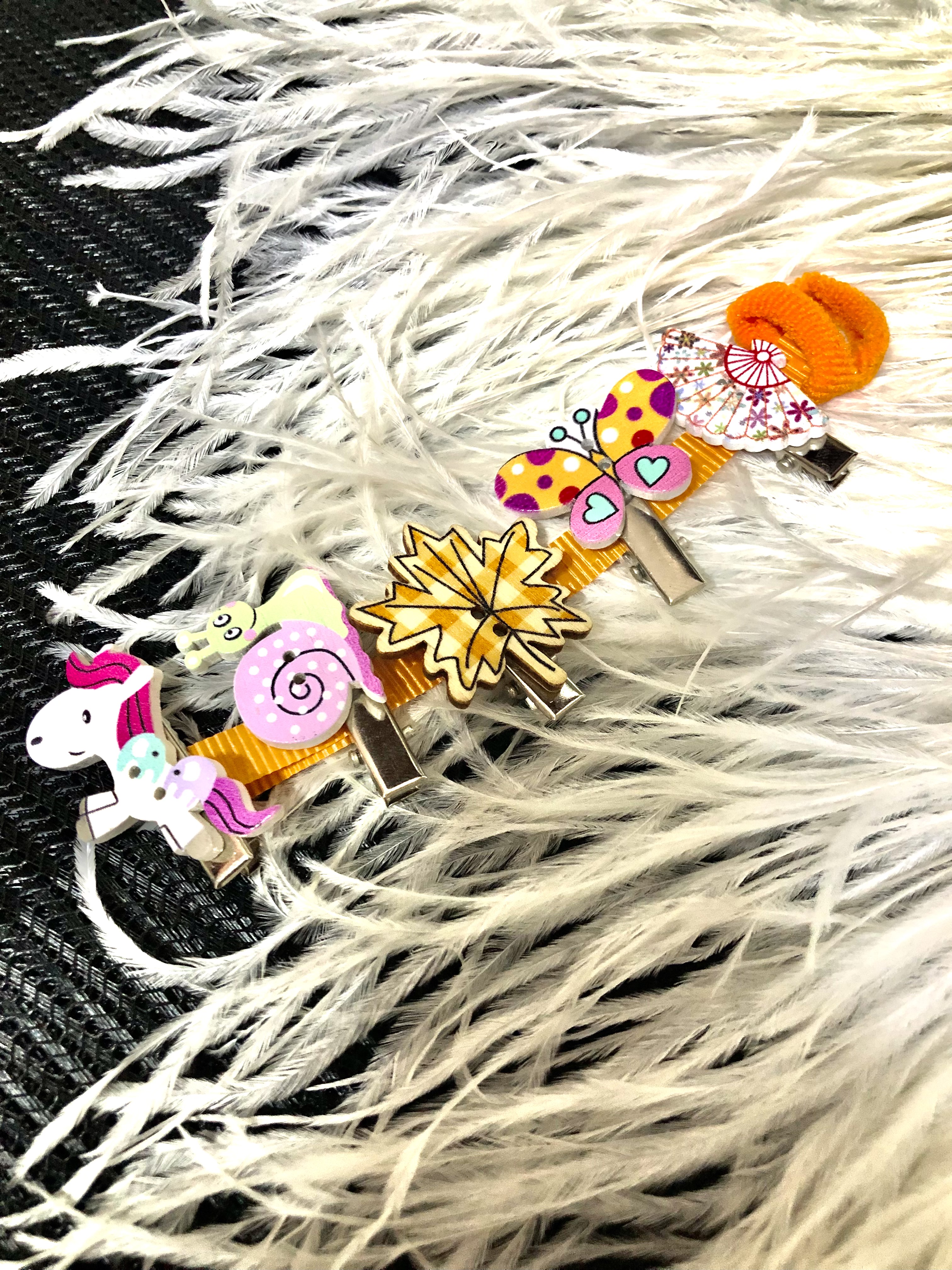 Set 5 kẹp tóc đáng yêu cho bé ( Mẫu 1 )