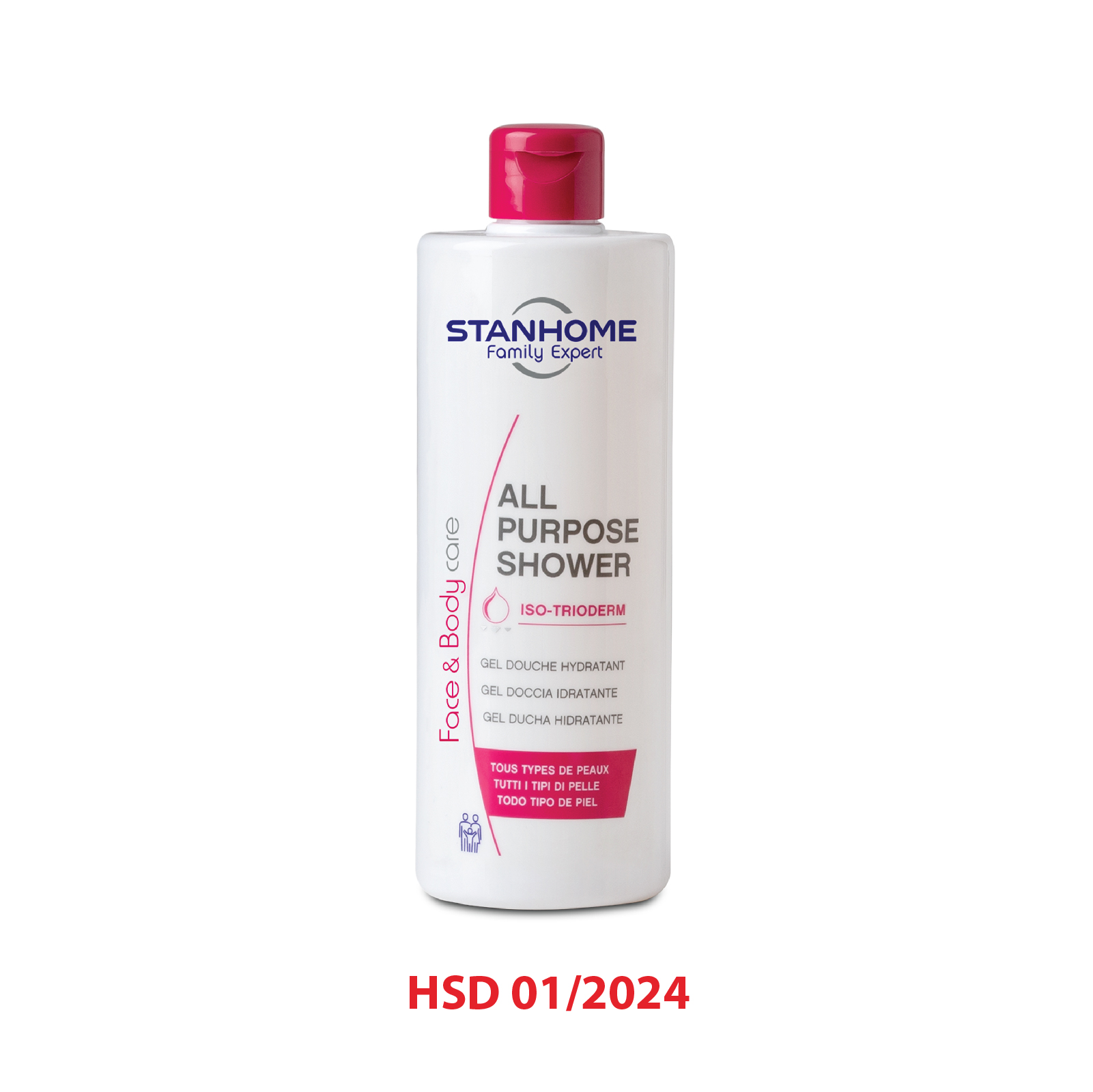 Sữa Tắm Không Xà Phòng Cho Da Thường, Da Hỗn Hợp, Nhạy Cảm All Purpose Shower Stanhome 400ml