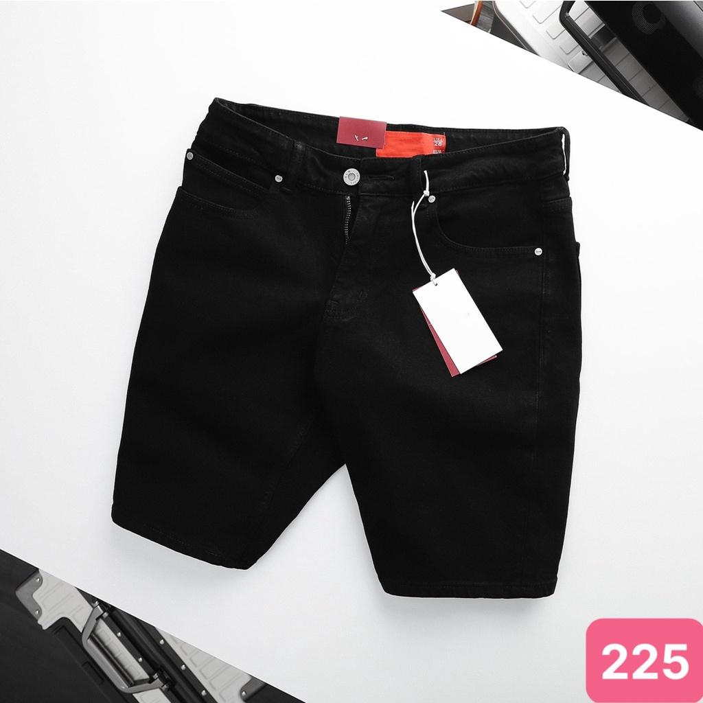 Quần short đùi jean nam màu xanh đậm rách gối chất bò cao cấp co dãn 4 chiều cực đẹp, quần rin nam HD1 Mẫu Mới
