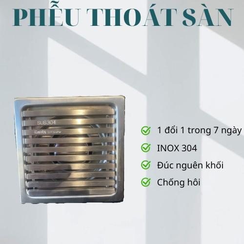 Phểu thoát sàn inox 304 đúc cao cấp - Hố thoát nước - Phểu thoát nước