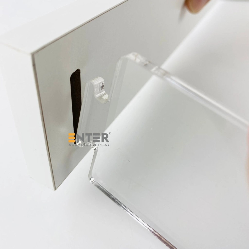 Kệ trưng bày Enter TB214 2 tầng 400x112x83mm, Kệ bậc thang để bàn, Kệ trưng bày nước hoa, mô hình