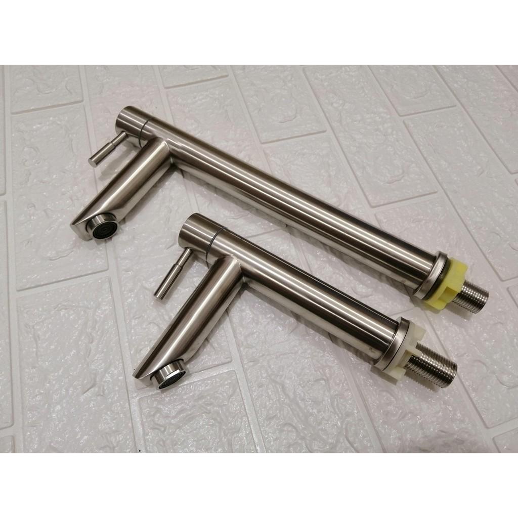Vòi lavabo lạnh inox 304