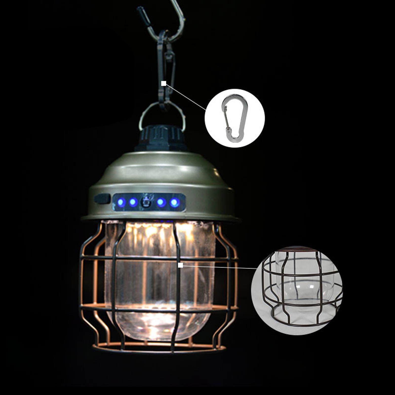 Camping Lantern LED Light Tent Lamp Rechargeable   Dimmable for Hiking - Copper