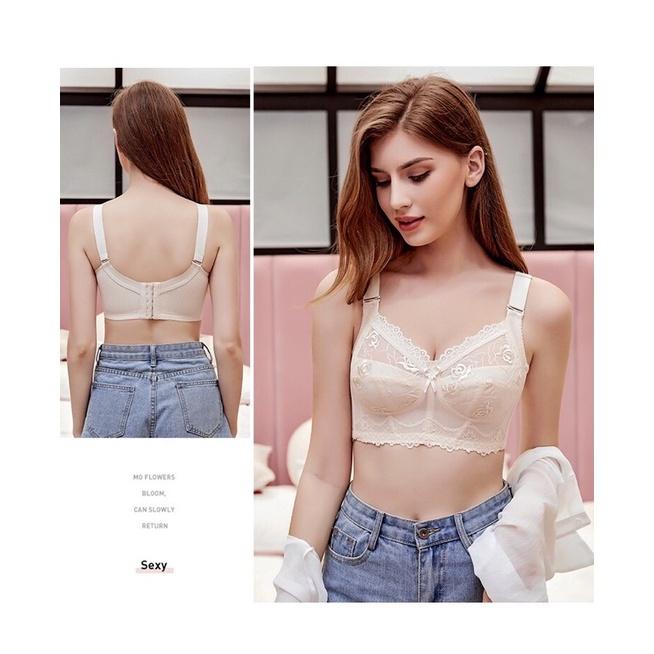 BIGSIZE Áo Lót Không Gọng Không Mút Bản Lưng To