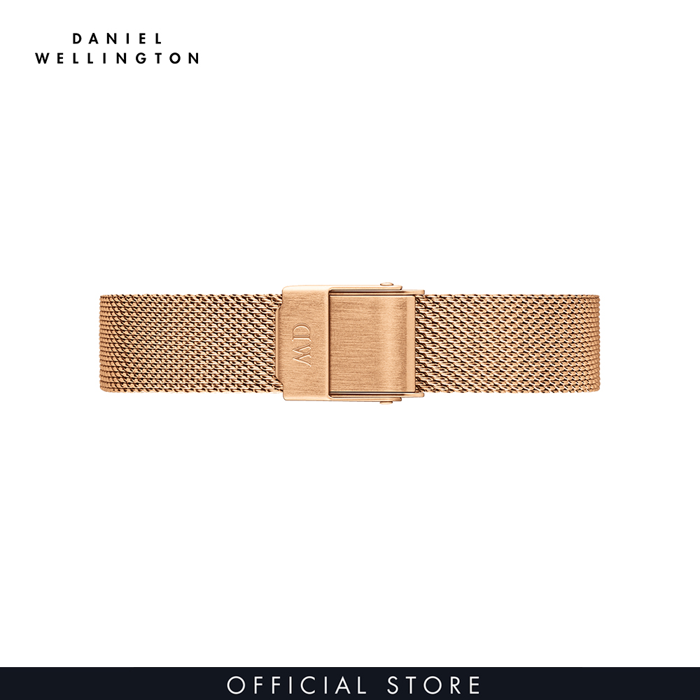 Đồng hồ Nữ Daniel Wellington dây lưới - Petite Melrose mặt trắng - vỏ