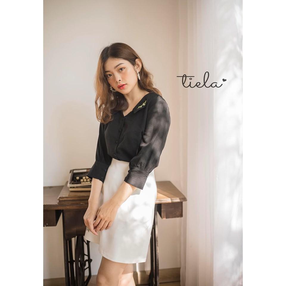 TIELA Chân váy thêu hoa cẩm tú cầu - Cẩm tú cầu skirt