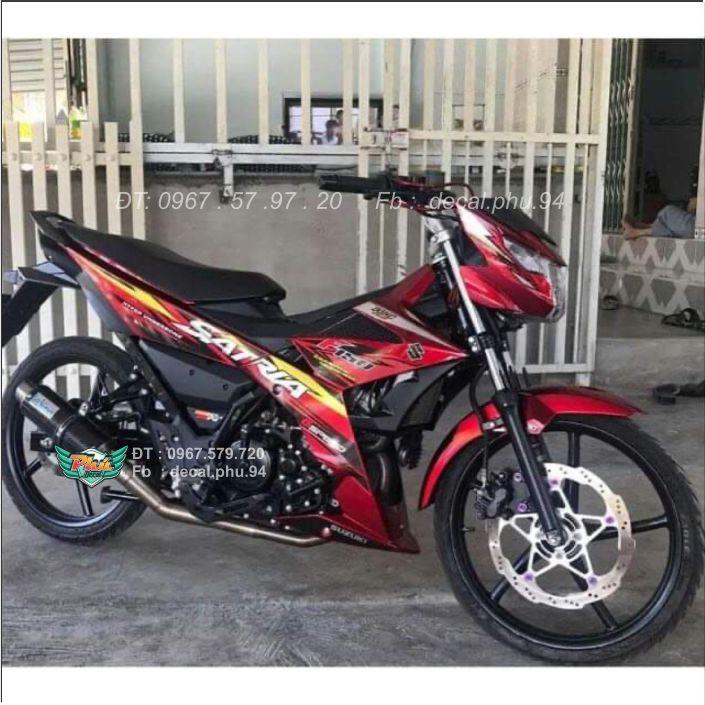 Tem Rời Satria đỏ đen