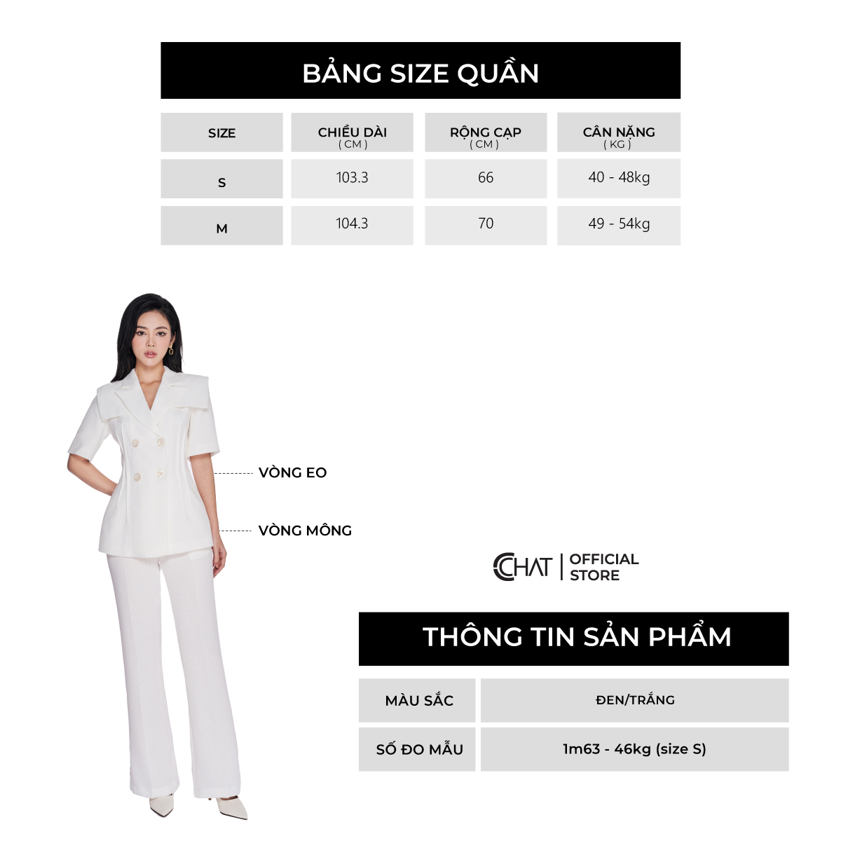 Quần Loe Nữ  2 Túi Chéo Chất Liệu Dạ Phong Cách Thanh Lịch 62QDZ2033ET