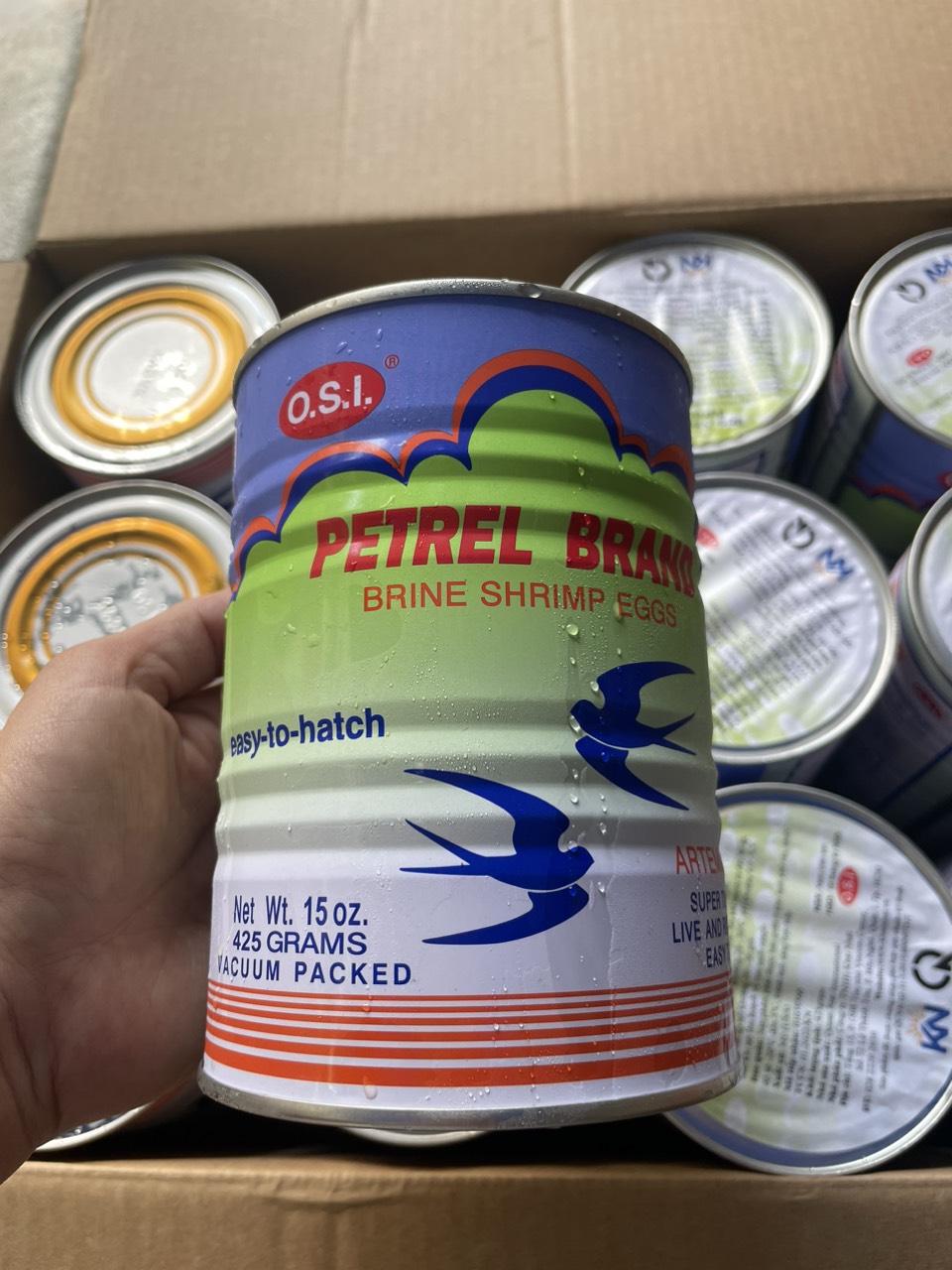 Artemia lon 425g - thức ăn cho cá cảnh, cho cá bột phát triển tốt