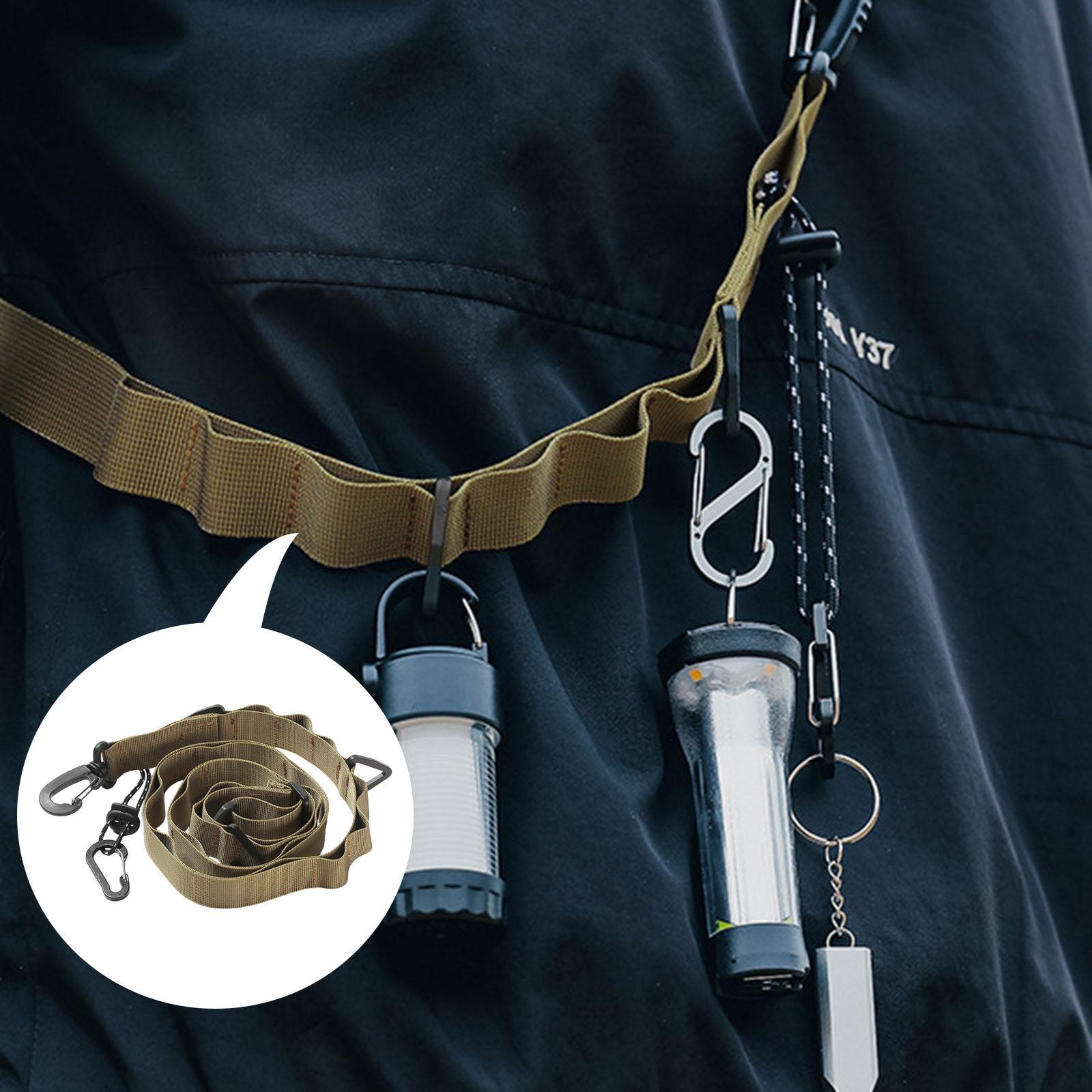 Outdoor Hanging Rope Storage Strap Daisy Chain Camping Lanyard Hanger