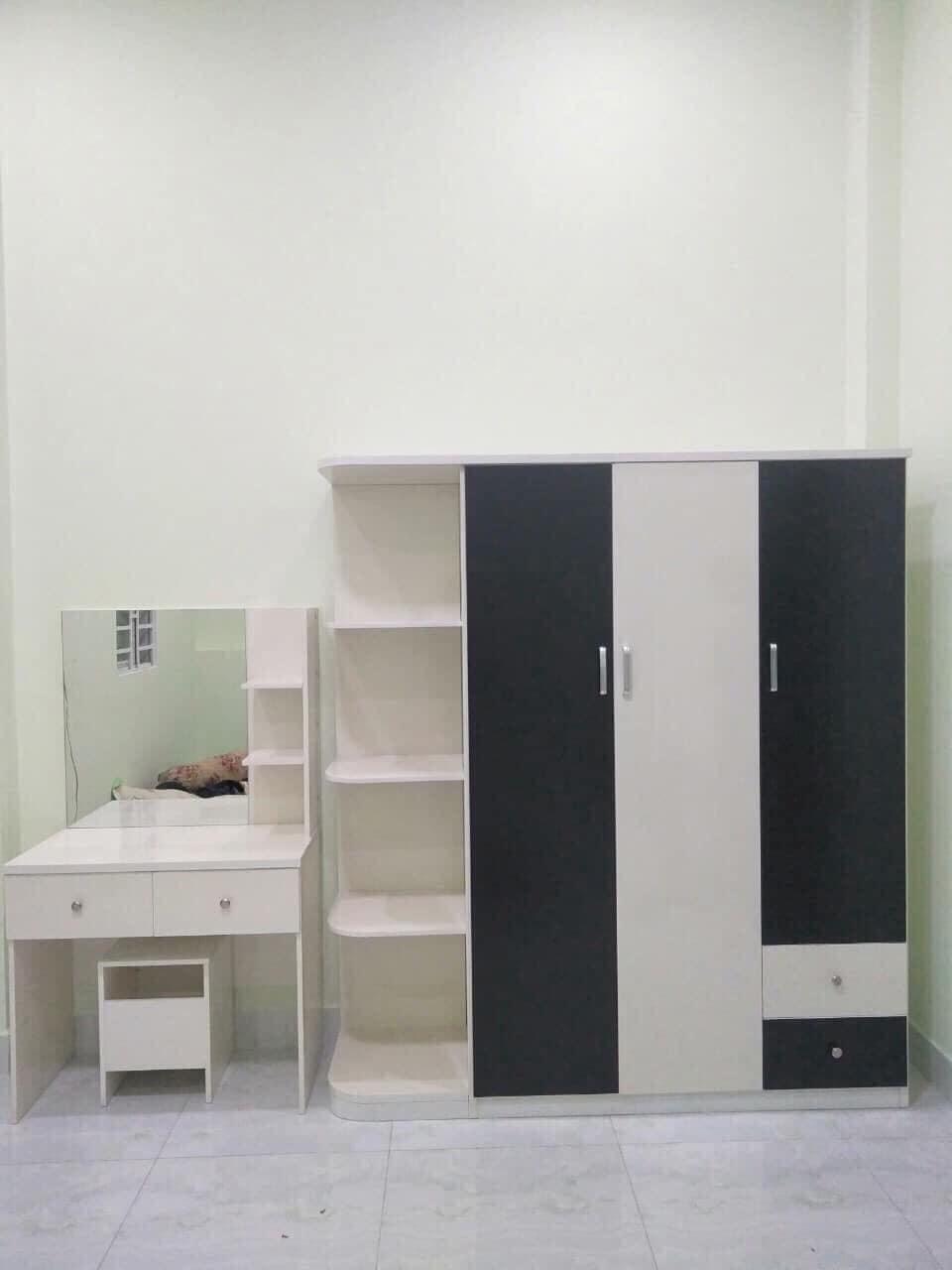 Tủ quần áo nhựa Tundo kèm bàn trang điểm