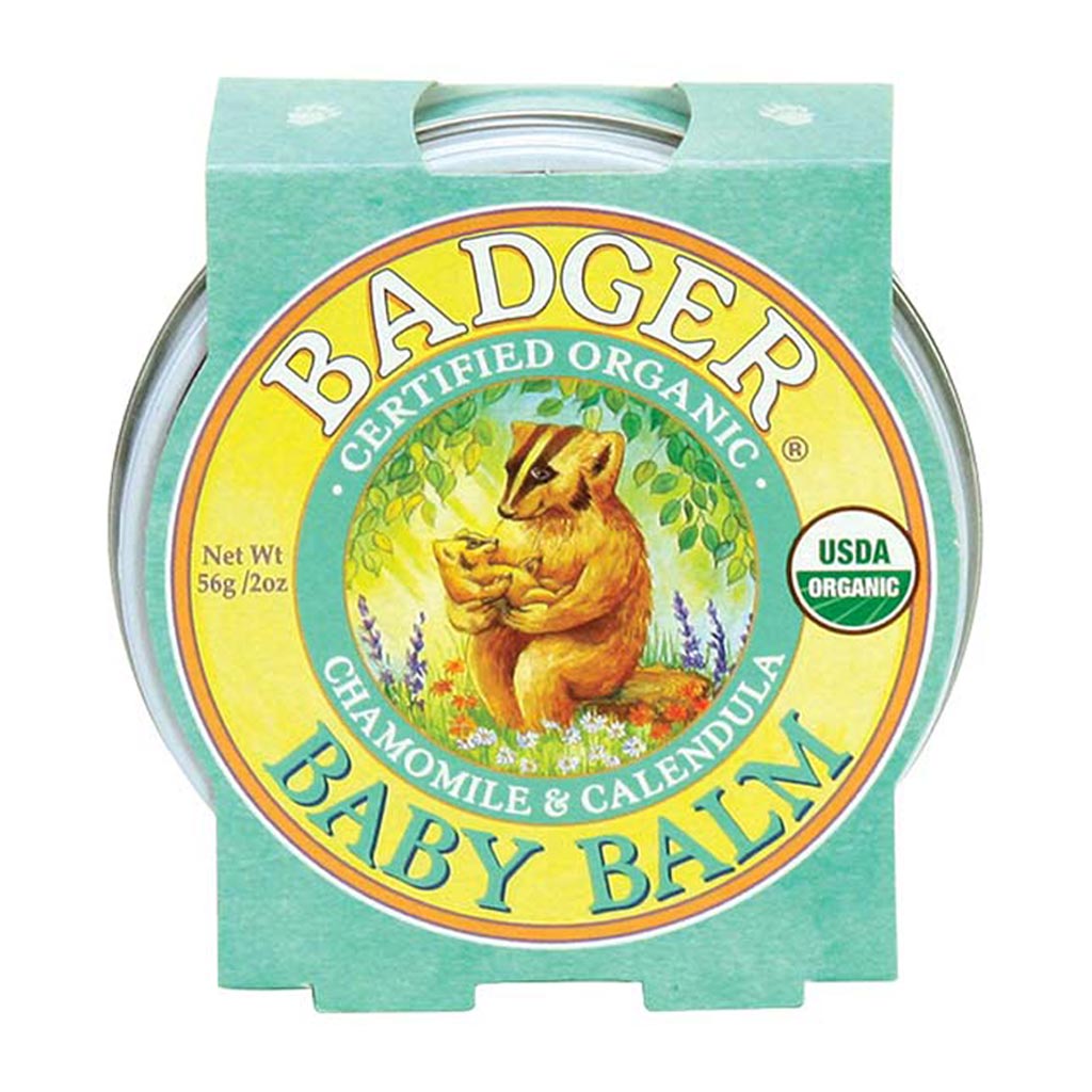 Sáp Hữu Cơ Dưỡng Da Cho Bé Badger Baby Balm - Dưỡng ẩm và bảo vệ da bé, chứng nhận USDA Organic - 2oz (56g)