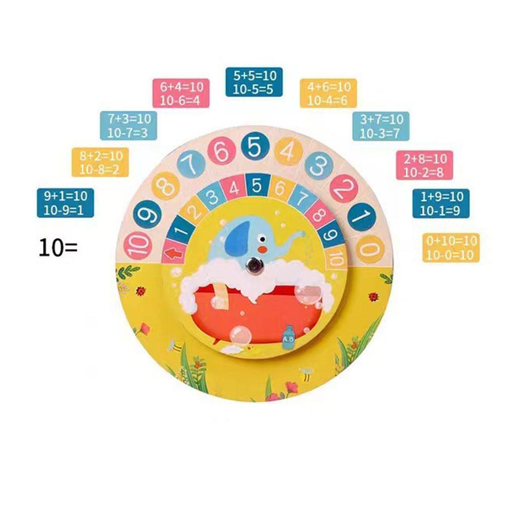 Clock Math Wooden Toy Educational toy children
