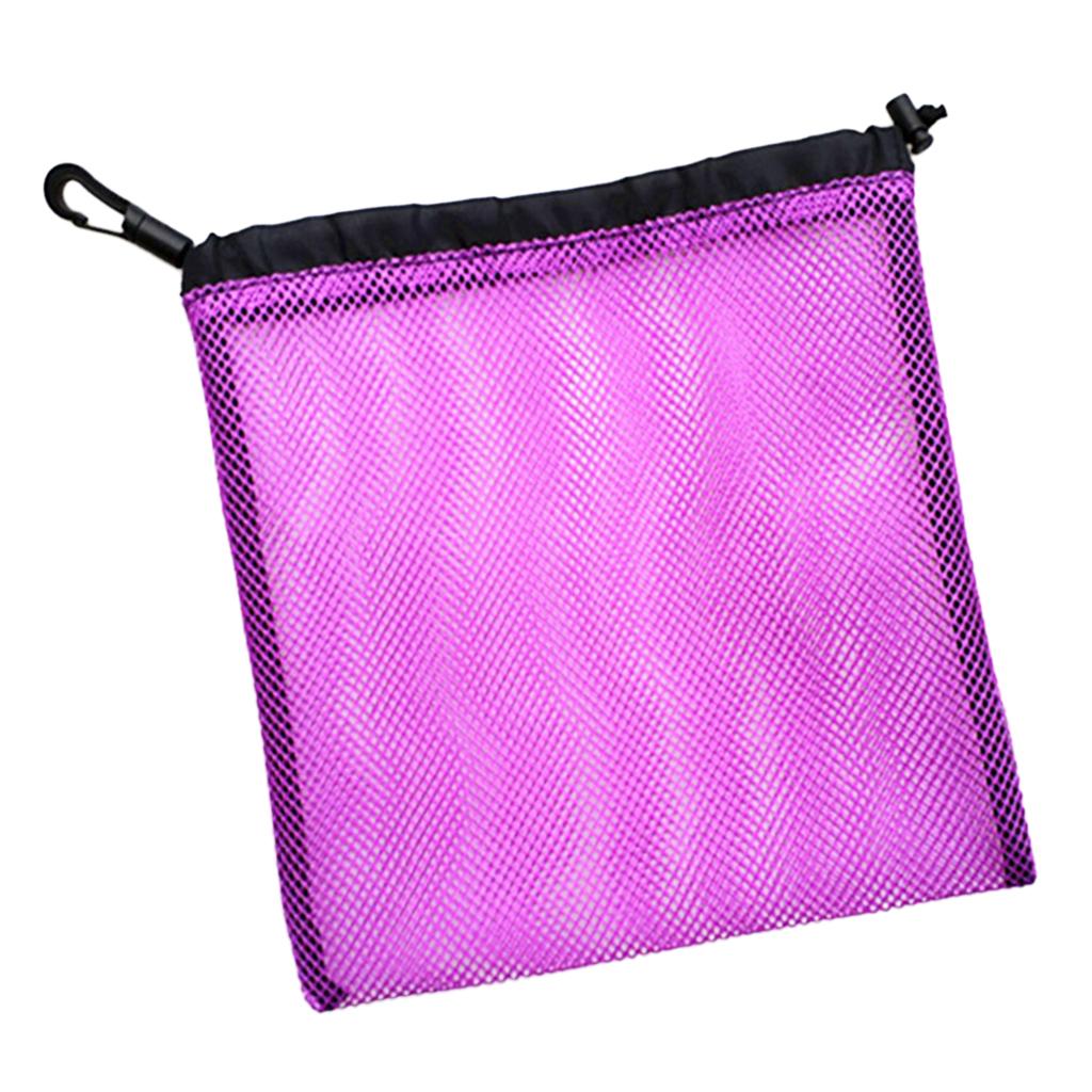3Pcs Durable Mesh Nets Bag Pouch Golf Tennis Ball Carrying Holder Storage