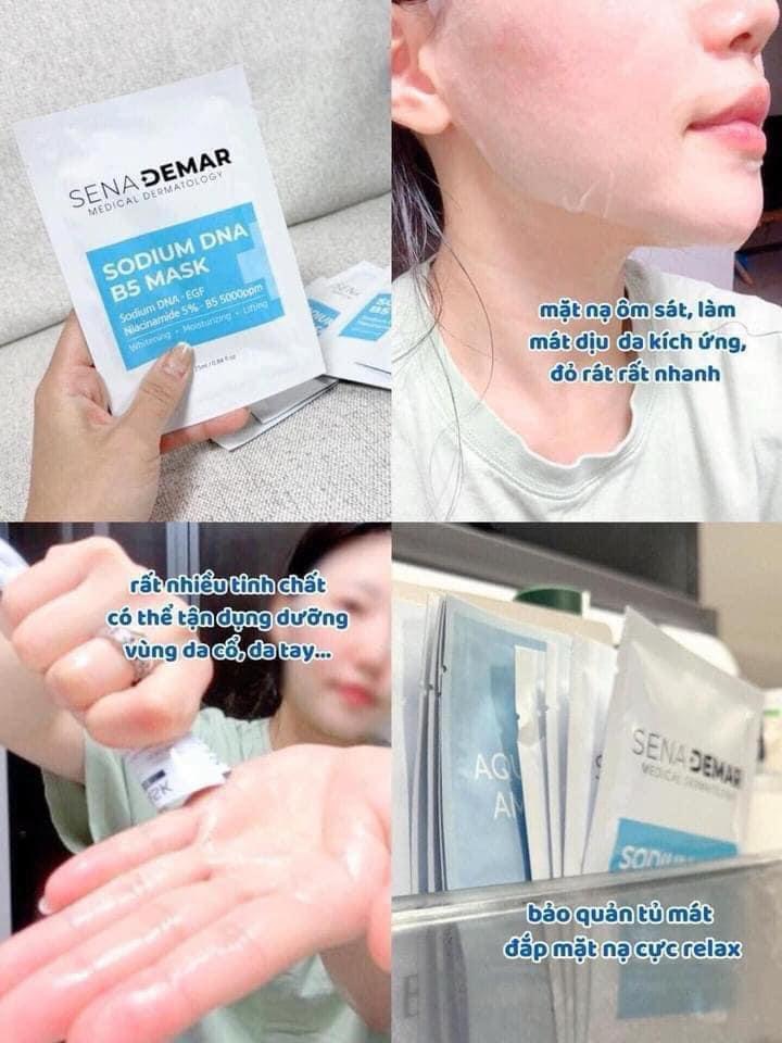 Mặt nạ Senademar Sodium DNA B5 mask 25ml hạn 2027 - 1 miếng lẻ