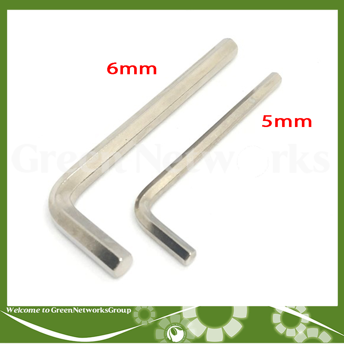 Bộ 2 cây lục giác 5mm 6mm vặn kính chiếu hậu 5 cạnh Green Networks Group