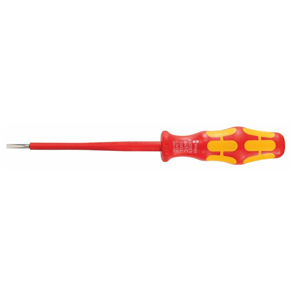 TUA VÍT DẸP 3X0,5MM CÁCH ĐIỆN 1000V WERA 05006105001 | 05006105001