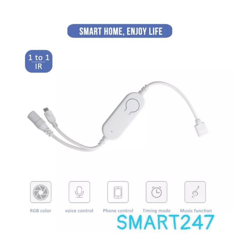 Điều Khiển LED 12V IR + WiFi RGB Tuya/SmartLife 4 chân .Tương Thích Google Home & Amazon Alexa