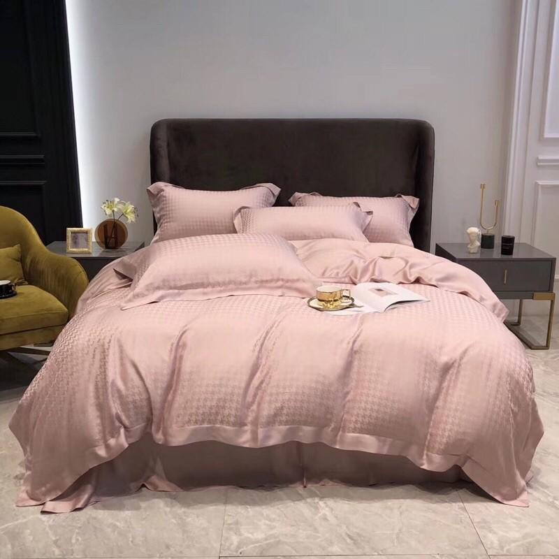 Bộ chăn ga gối tencel trơn 4 món