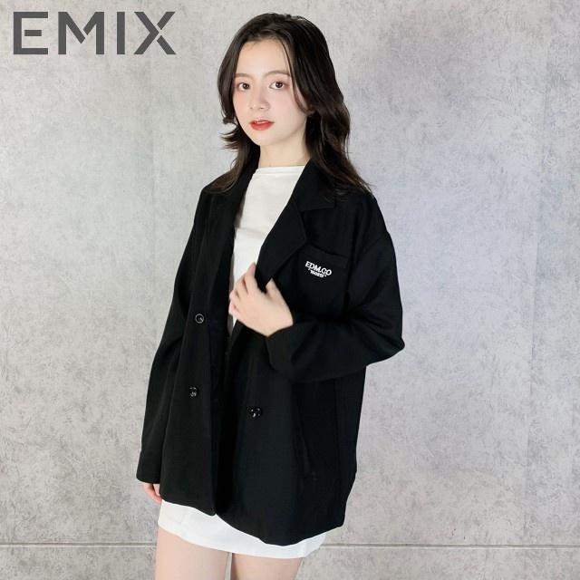 Áo khoác blazer công sở a5574 EMIX (màu đen), dáng dài, cổ vest, dài tay, form rộng, freesize, vải 1 lớp KHÔNG LỘ