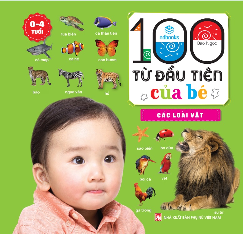 Combo Bộ 3 cuốn: 100 từ đầu tiên của bé (0-4 tuổi)