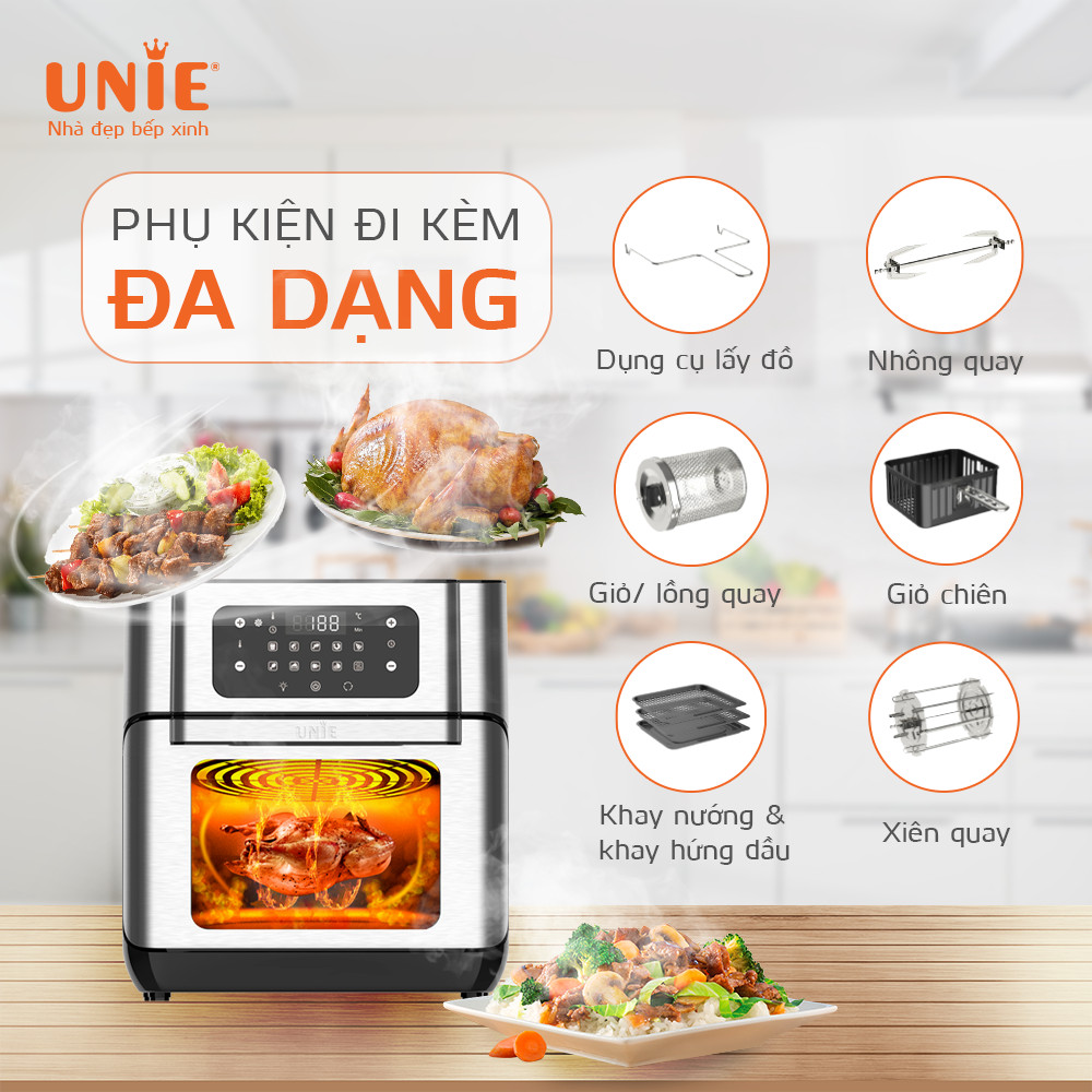 Nồi chiên không dầu Unie UE-1000. Hàng chính hãng