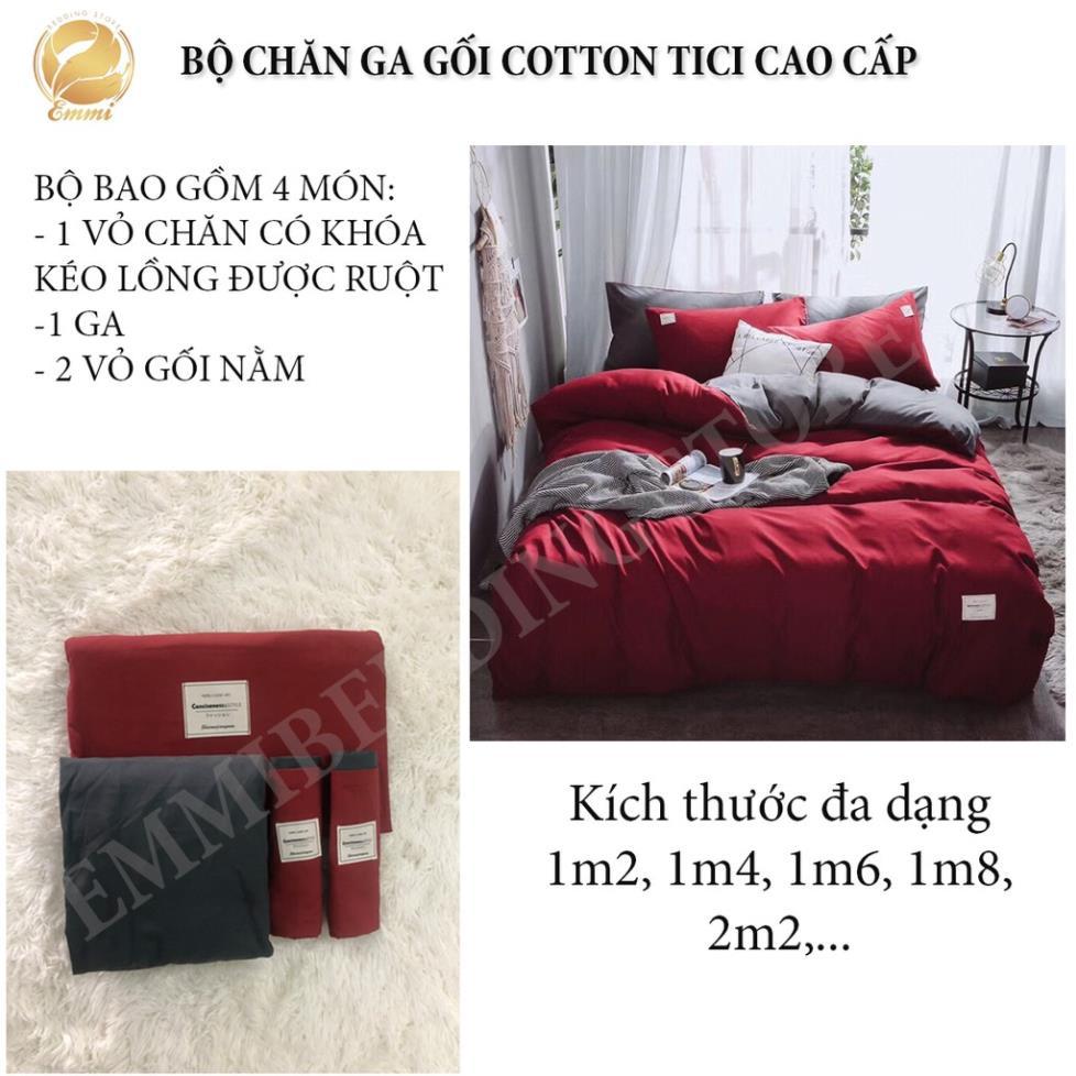 Bộ Chăn Ga Gối Miễn Phí Bo Chun, Chất Liệu Cotton Thoáng Mát, Mềm Mịn