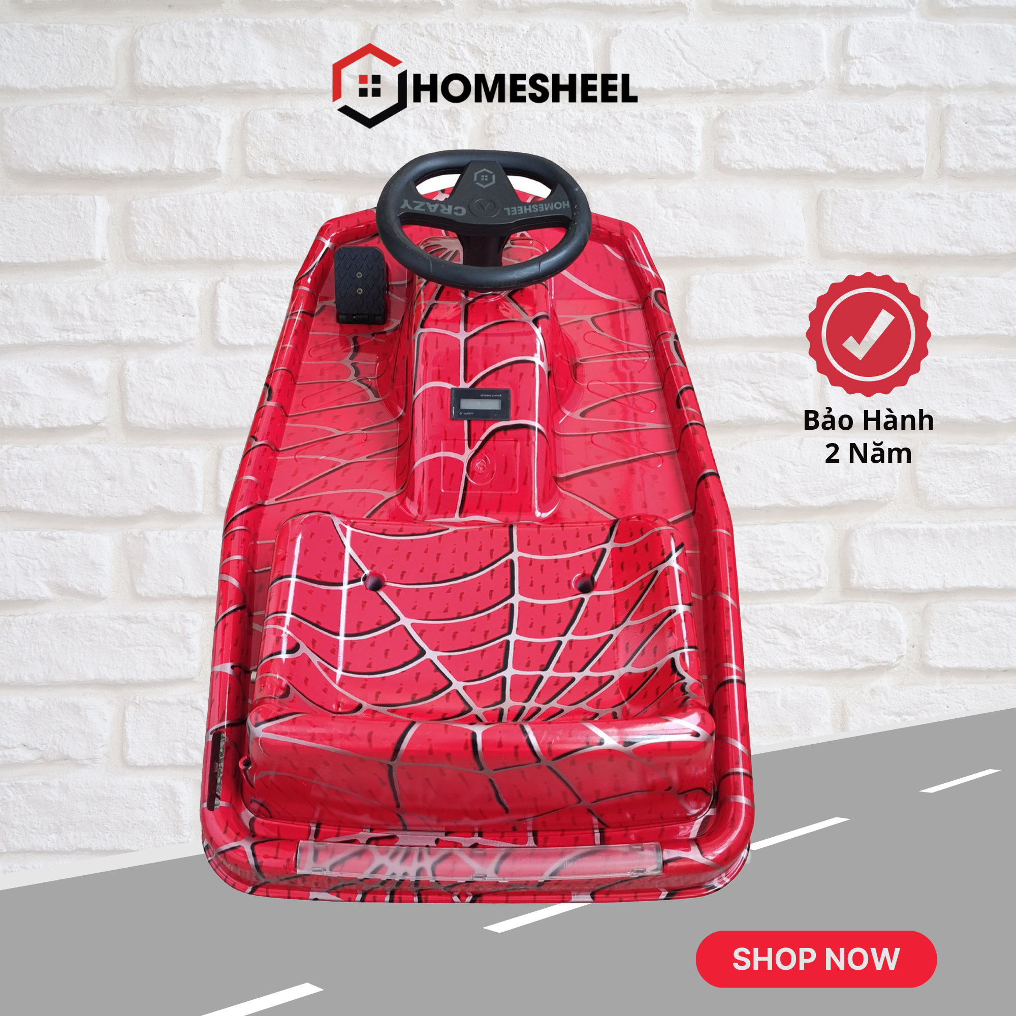 Xe điện xuồng bay 3 bánh cho bé Homesheel Crazy Drift
