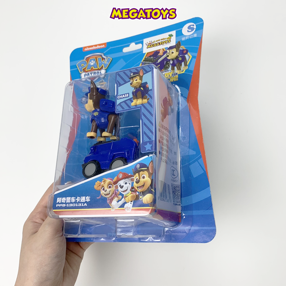 Xe mô hình biệt đội chó cứu hộ Paw Patrol - Chó đội trưởng Chase