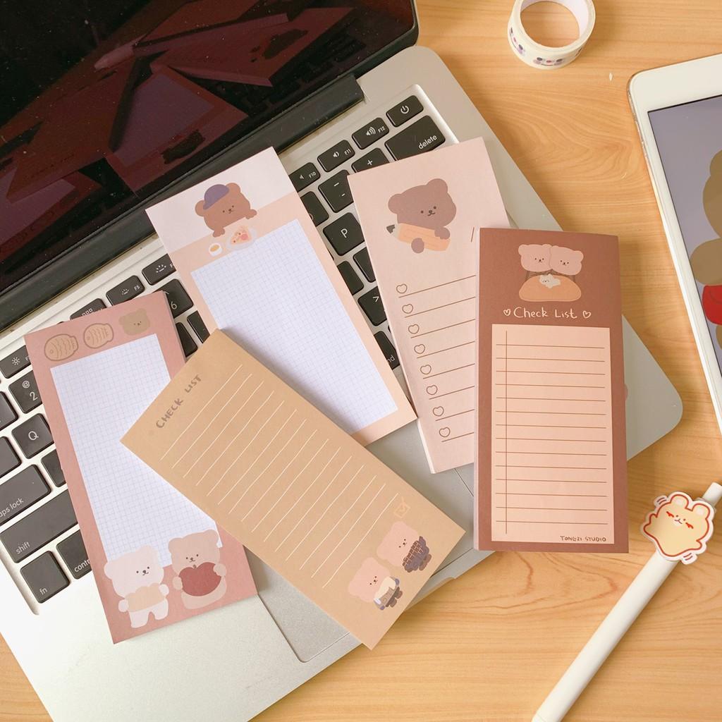 Note Pad Giấy Nhớ Khổ Dọc - Ghi Chép Nhắc Nhở