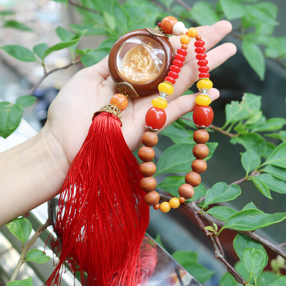 Dây chuyền treo xe ô tô nhà cửa Phật bà quan thế âm MS2012202119