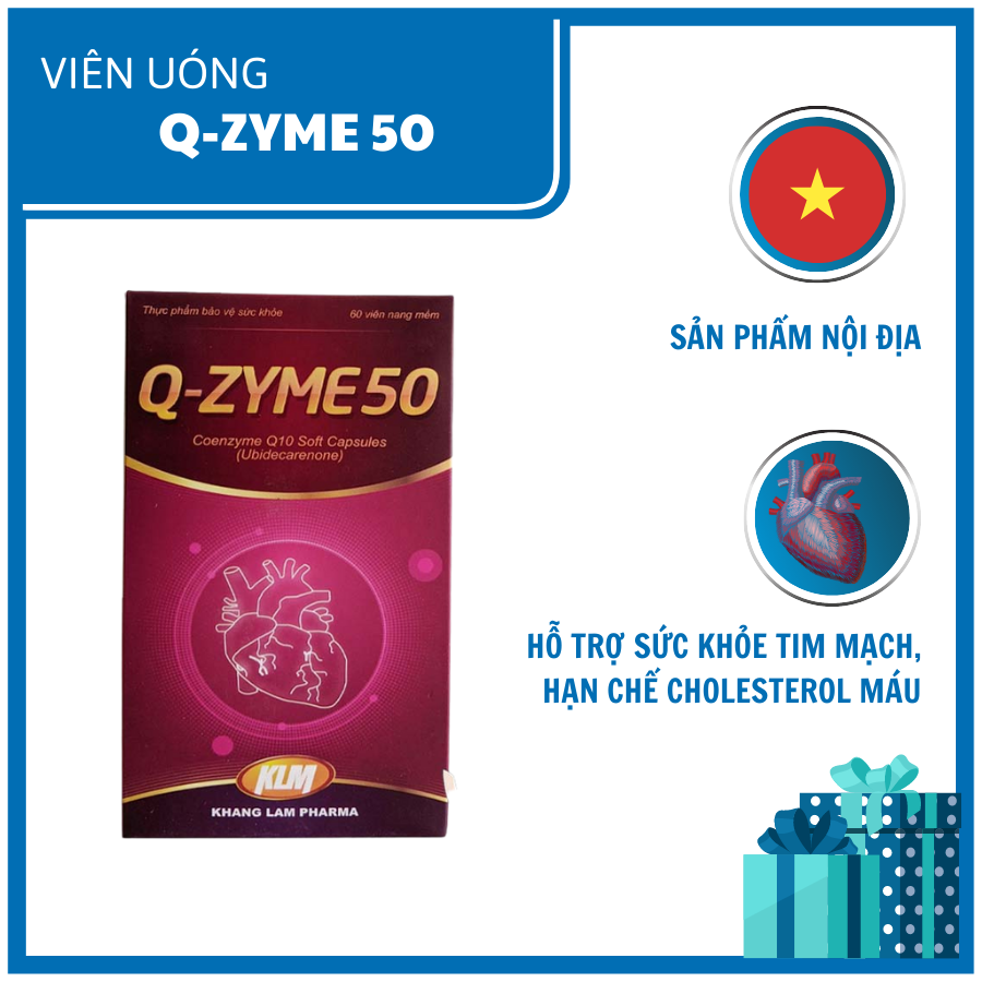 Viên uống Q-Zyme 50 Tăng cường chức năng hệ tim mạch