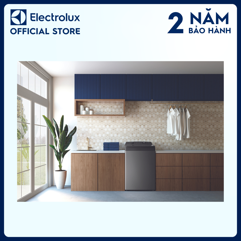 [Free Giao lắp] Máy giặt cửa trên Electrolux 12kg UltimateCare 700 EWT1274M7SA - Xám đen, giặt sạch sâu, không cặn giặt tẩy [Hàng chính hãng]