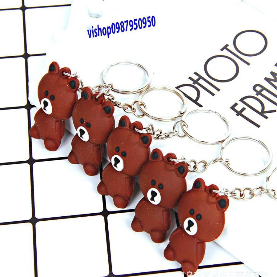 MÓC KHÓA GẤU BUỒN BROWN mã SP  WL4254  Jbán cho vui