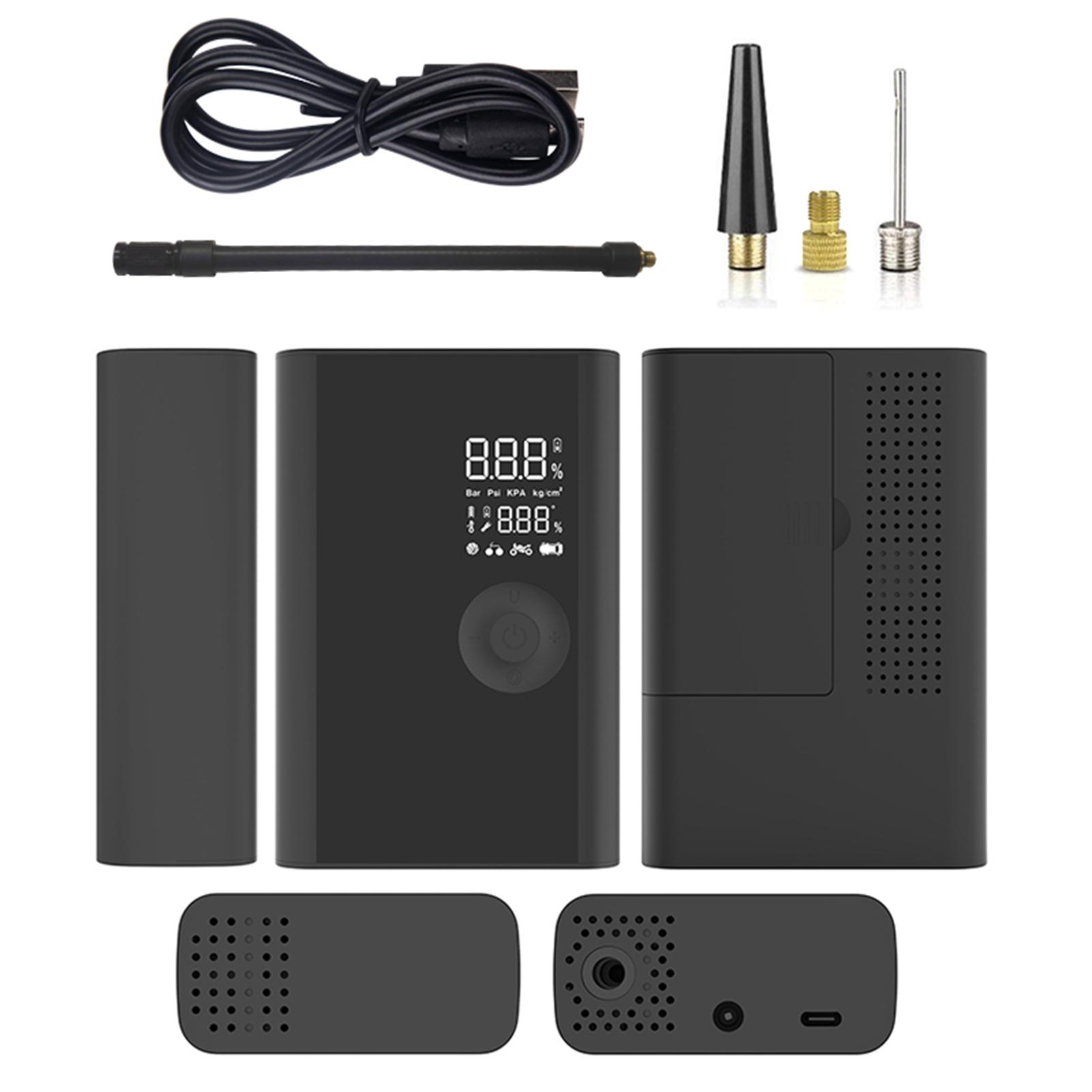 Portable Air Compressor 150PSI Replaceable Battery Inflator Pump Wireless Car Inflator Pump+Digital Display LED Light