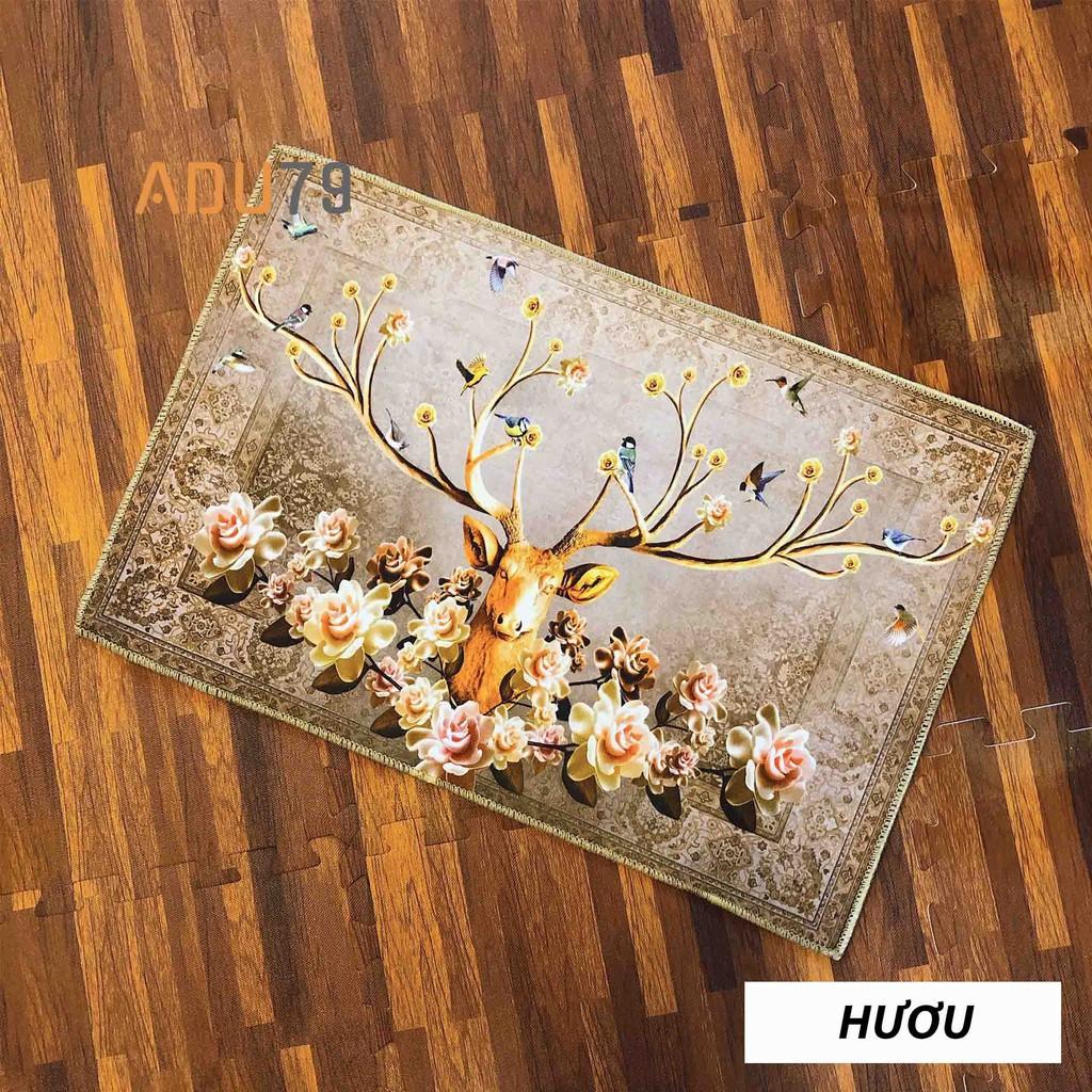 Thảm Lau Chân 3D Cực Đẹp Siêu Thấm, Kháng Khuẩn, Chống Trơn Trượt Cho Phòng Tắm, Phòng Bếp, Phòng Khách