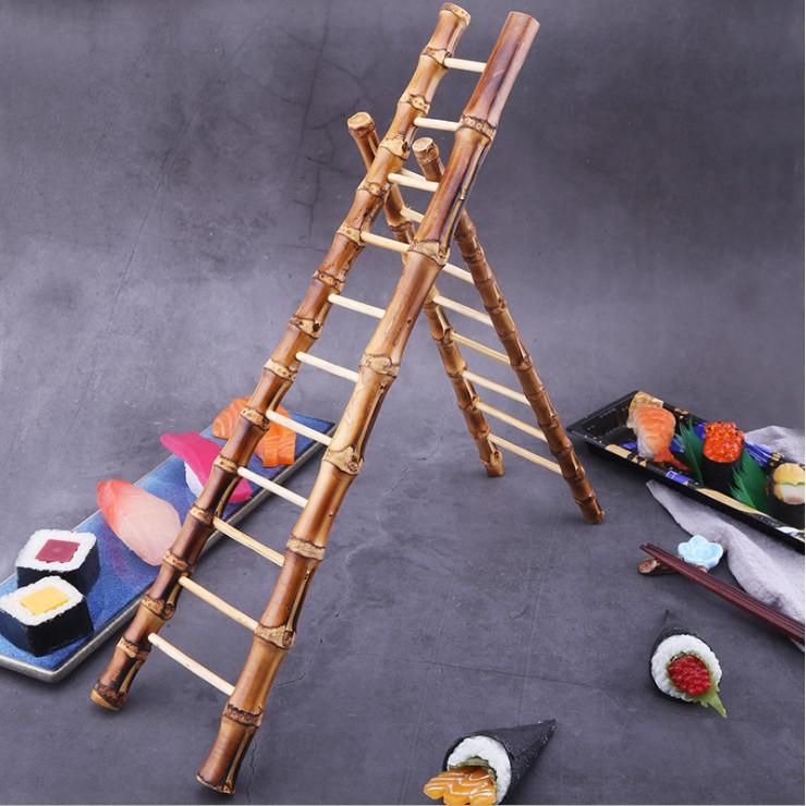 KHO-HN * Mô hình thang tre dùng trang trí bàn sushi, tiểu cảnh, terrarium, ngoại cảnh chụp sản phẩm, DIY