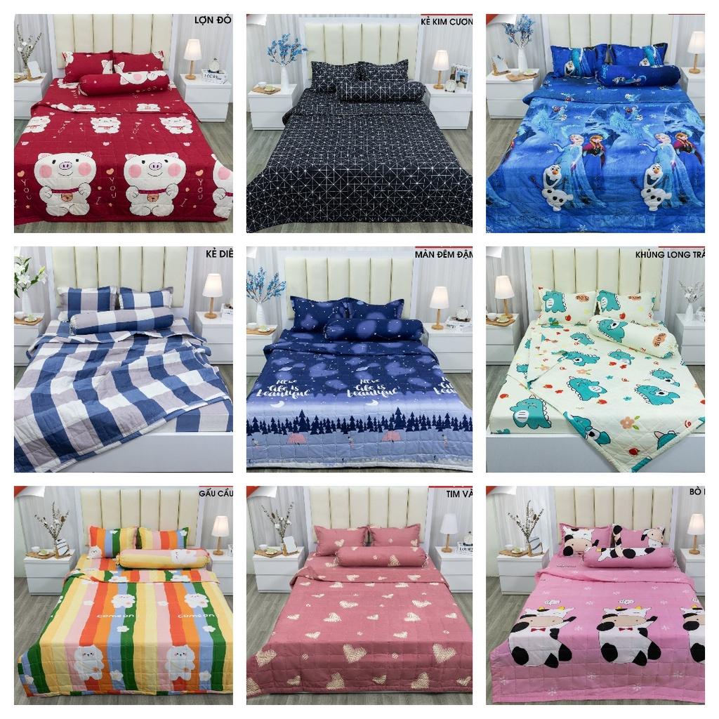 Bộ Ga Gối 3 Món Đủ Kích Thước,Gồm 1 Ga 2 Vỏ Gối