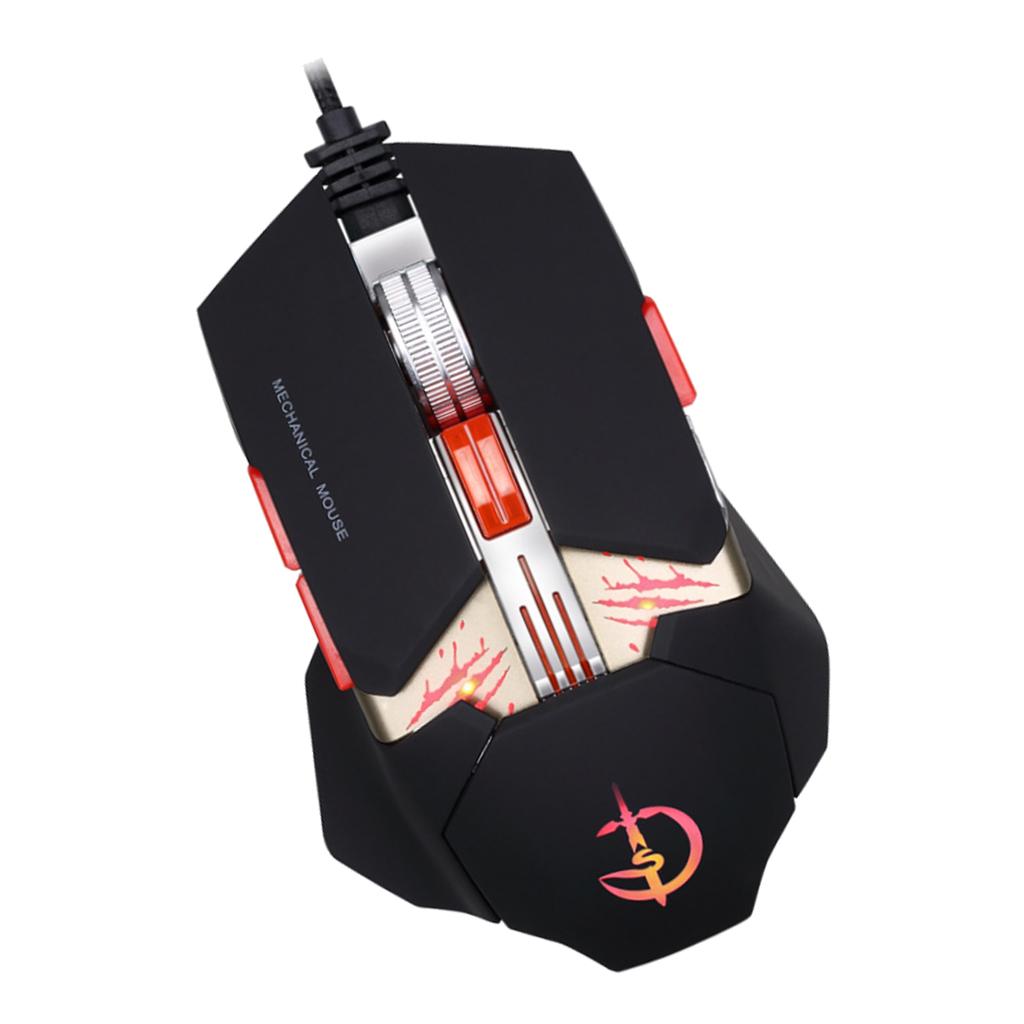 Ergonomic Optical Gaming Mouse 4000 DPI, Cable Length - 1.8m